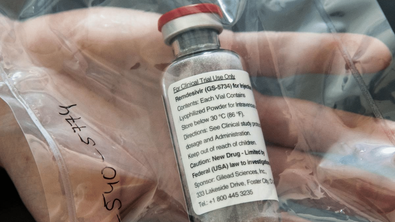 One vial of the drug Remdesivir. Credit: AFP file photo. 