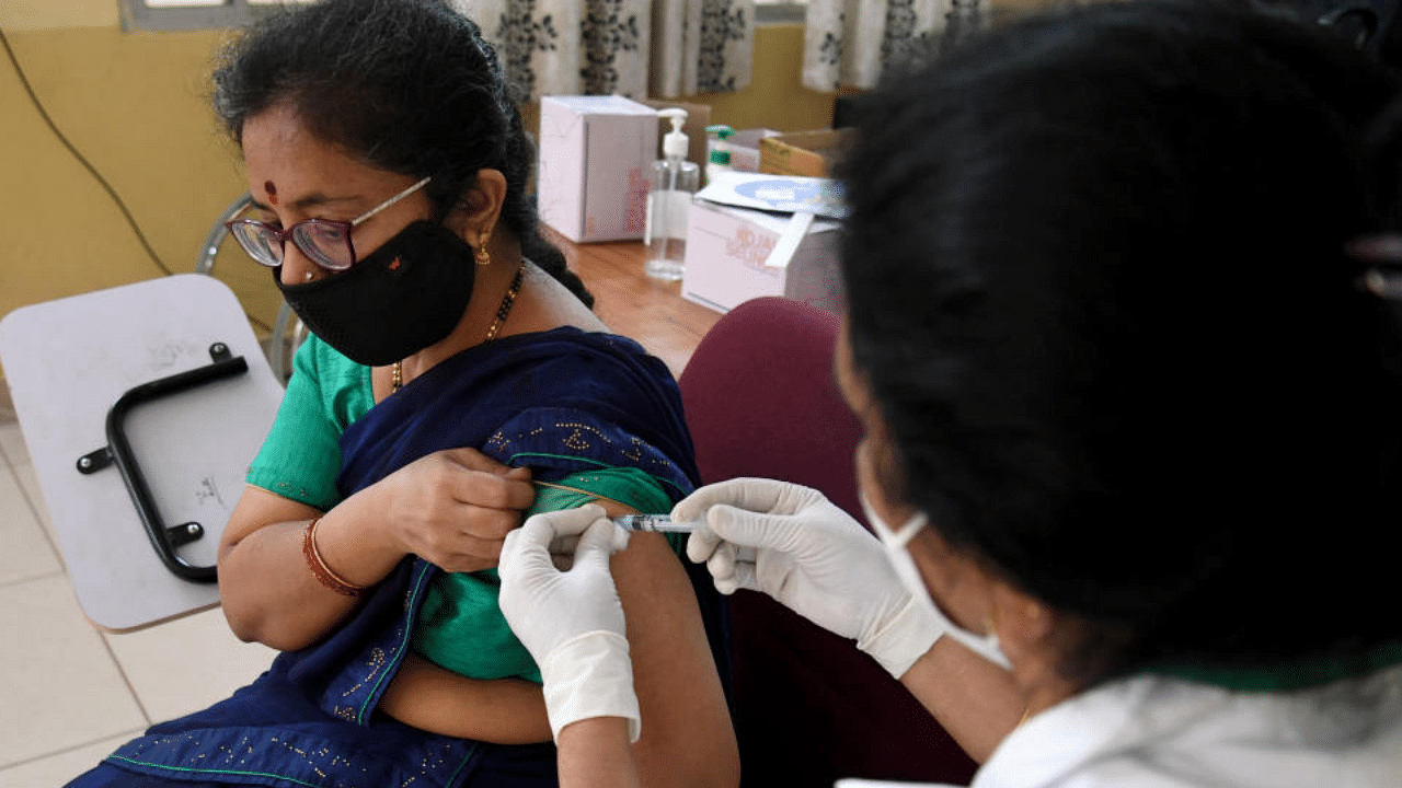 As per data from the health department, 5.08 lakh doses of Covaxin have been administered so far. Credit: DH Photo