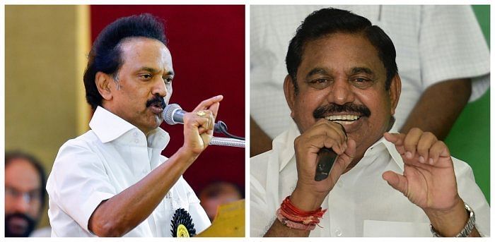 DMK leader M K Stalin and AIADMK chief and Tamil Nadu CM Edappadi Palaniswami. Credit: PTI and AFP Photos