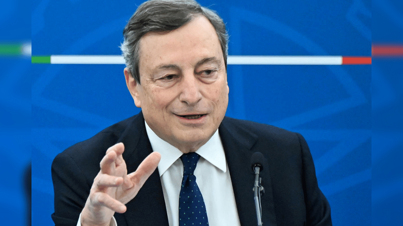 Italy's Prime Minister Mario Draghi. Credit: Reuters File Photo