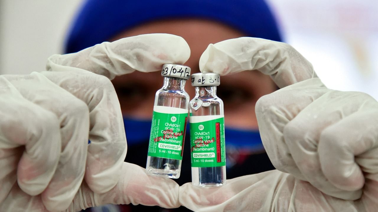 India is currently administering AstraZeneca's Covid-19 vaccine and a shot developed at home by Bharat Biotech. Credit: PTI File Photo