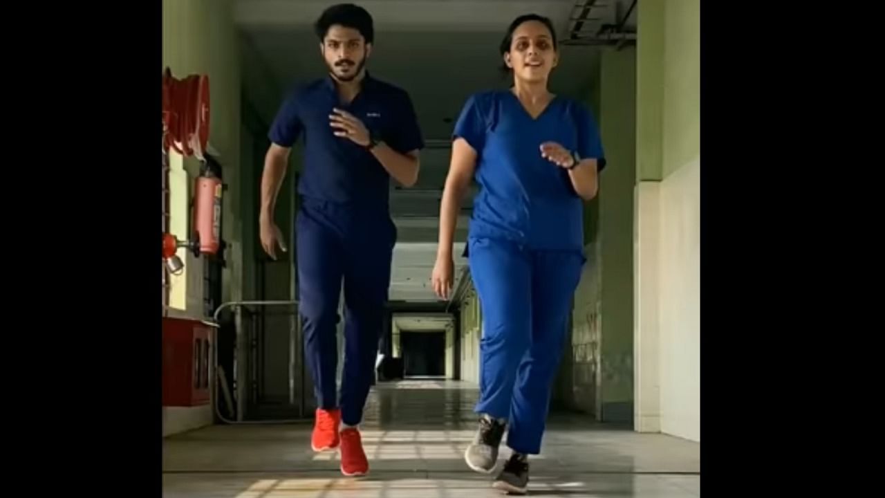 A still from the viral video. Credit: YouTube/Janaki Omkumar.