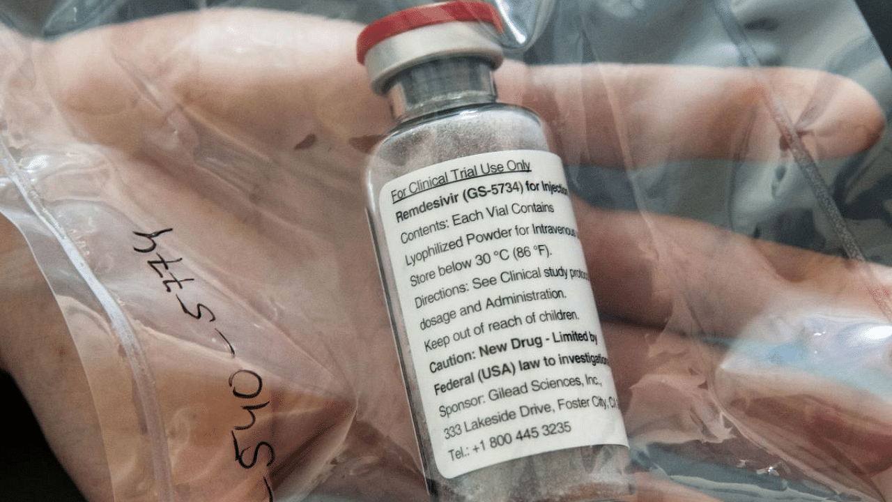 One vial of the drug Remdesivir. Credit: AFP file photo.