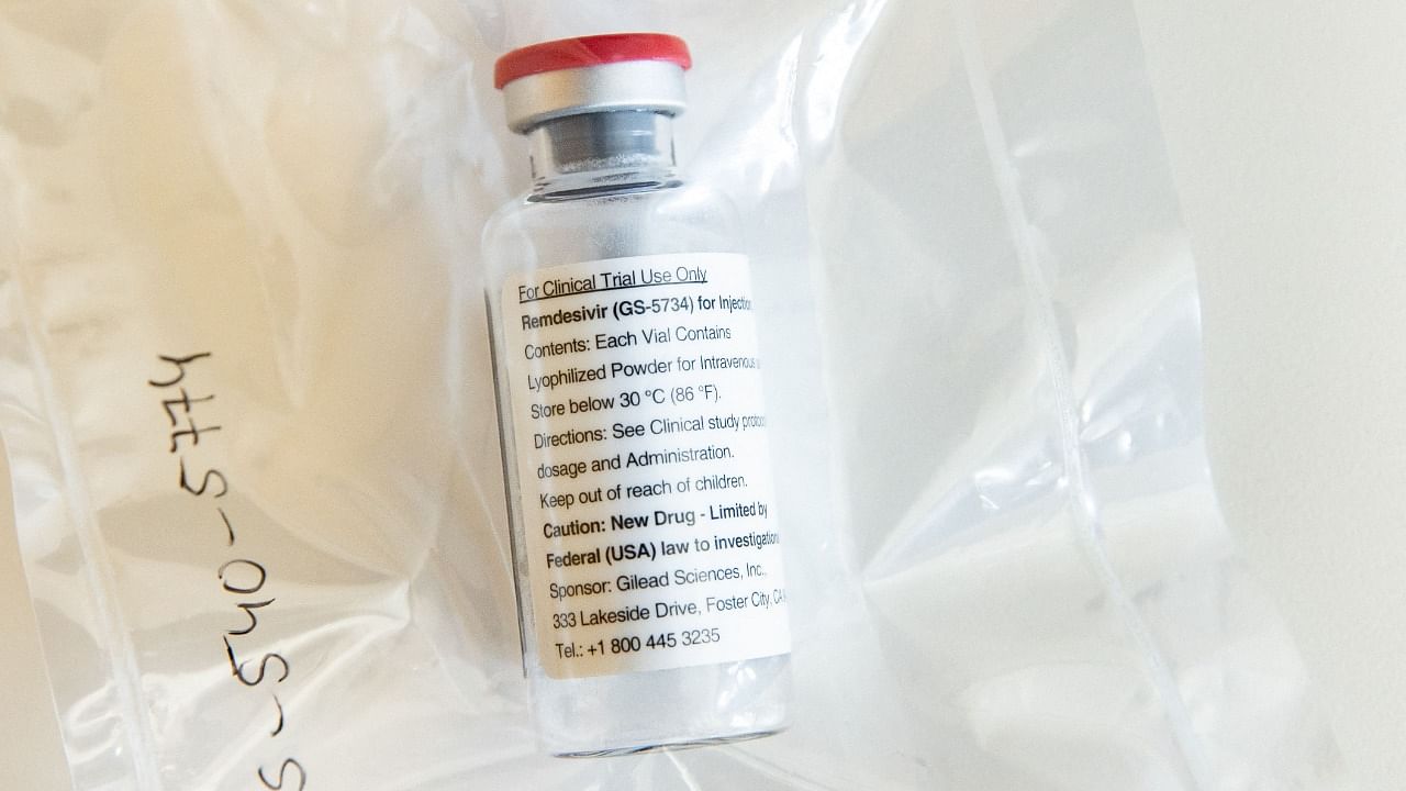 A vial of Remdesivir. Credit: AFP file photo.