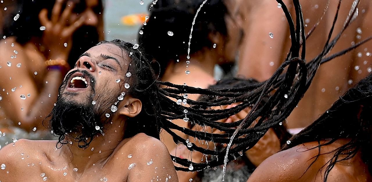 The last Shahi Snan or royal bath was conducted on the occasion of Mahashivratri on March 11. Credit: AFP Photo