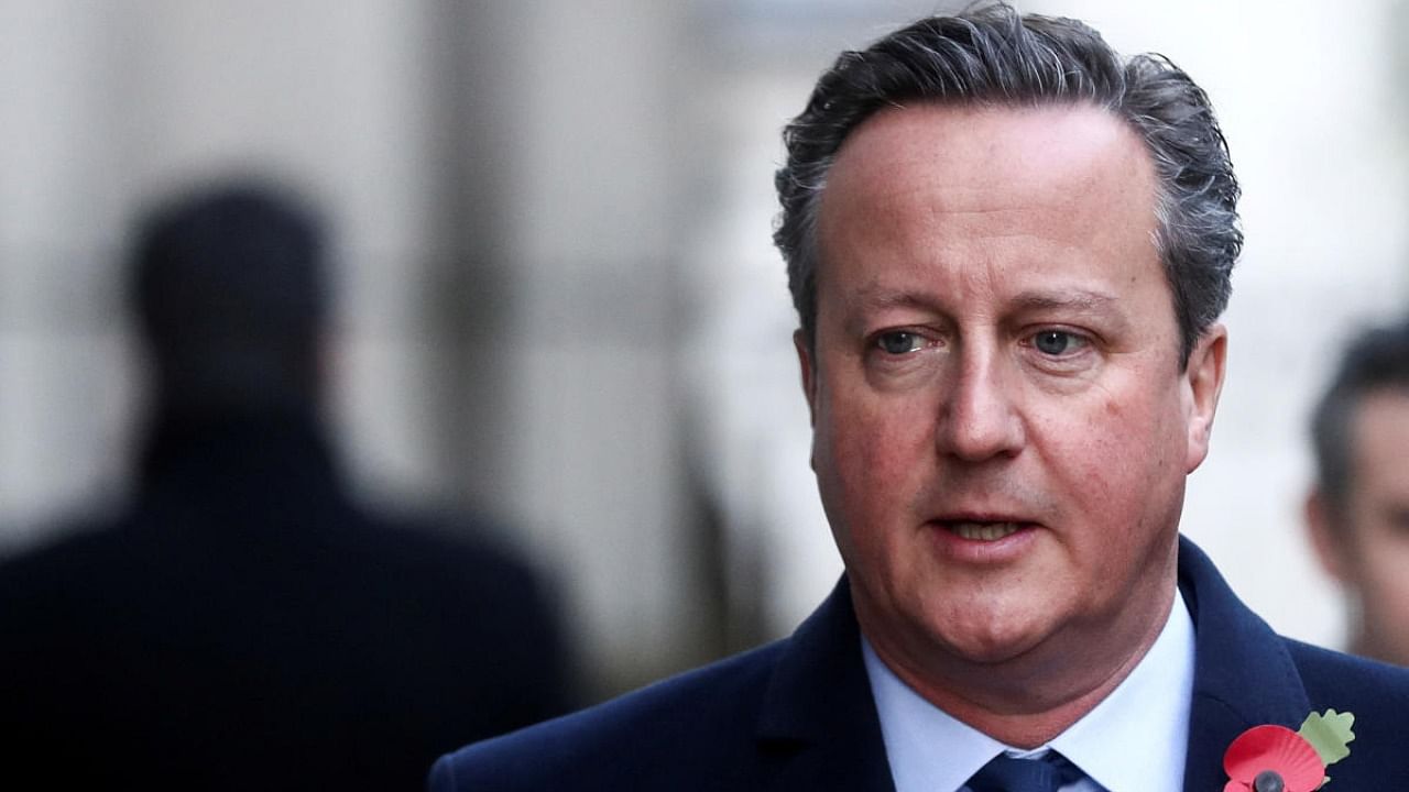 Britain's former Prime Minister David Cameron. Credit: Reuters Photo 