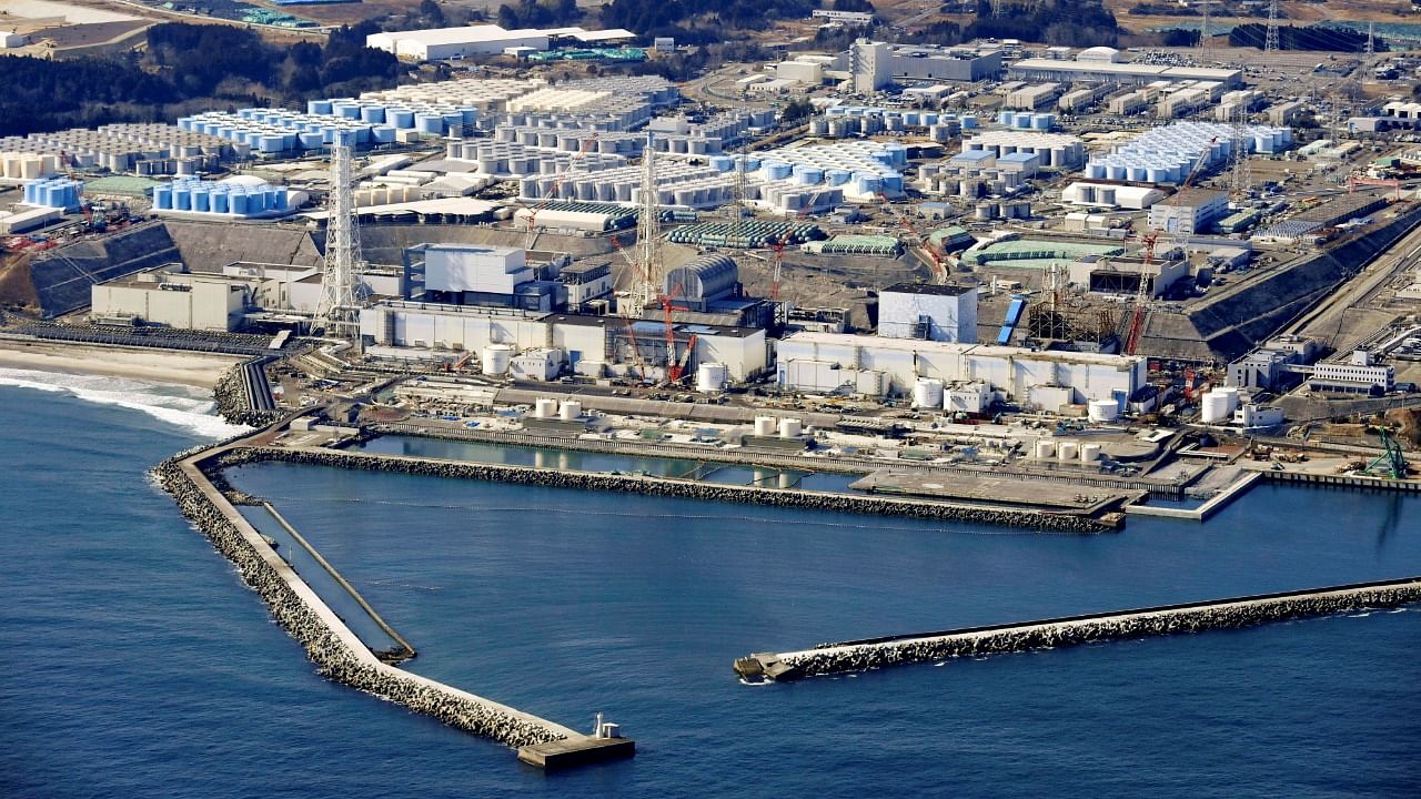 The storage tanks for treated water at the Fukushima Daiichi nuclear power plant. Credit: Reuters Photo