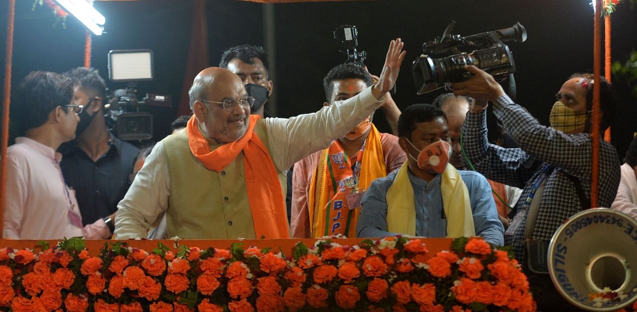 Shah at a rally in Siliguri. Credit: AFP Photo