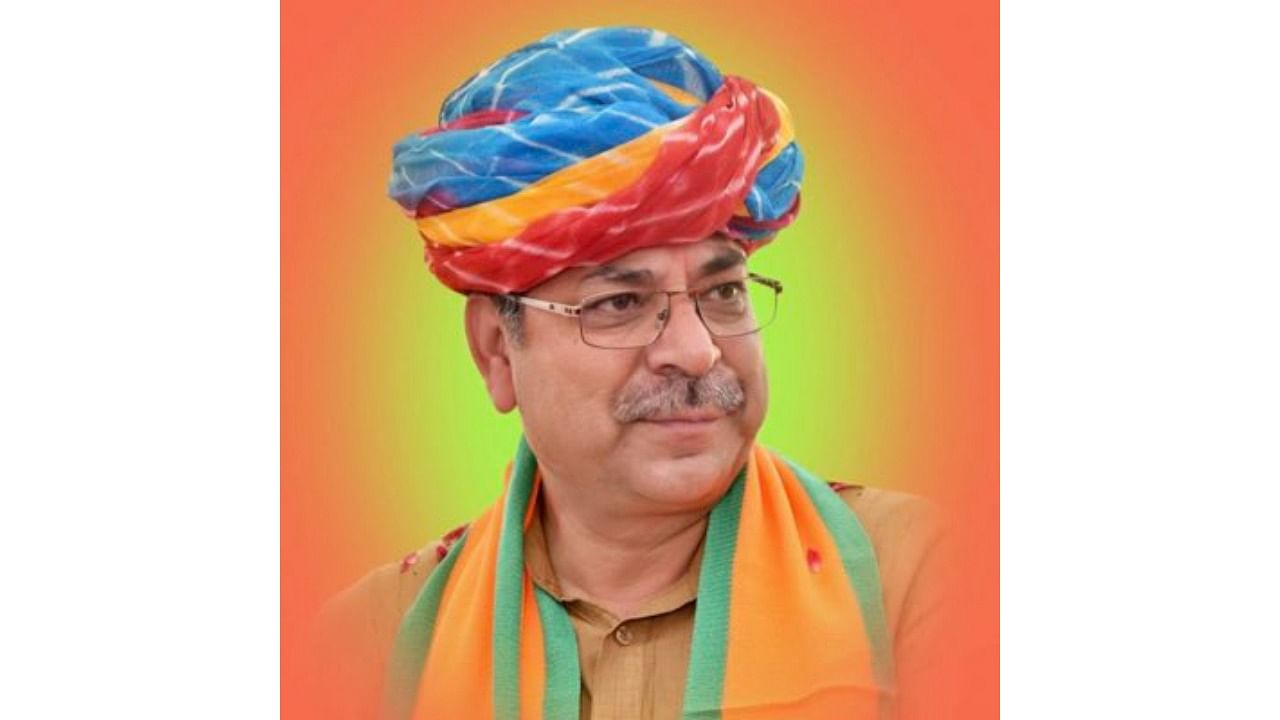 State BJP president Satish Poonia. Credit: Twitter Photo/@DrSatishPoonia