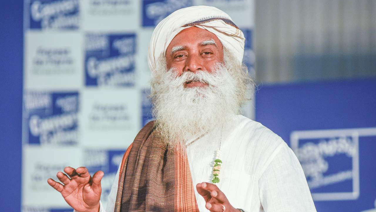 Isha Foundation founder and spiritual leader Sadhguru Jaggi Vasudev. Credit: DH Photo