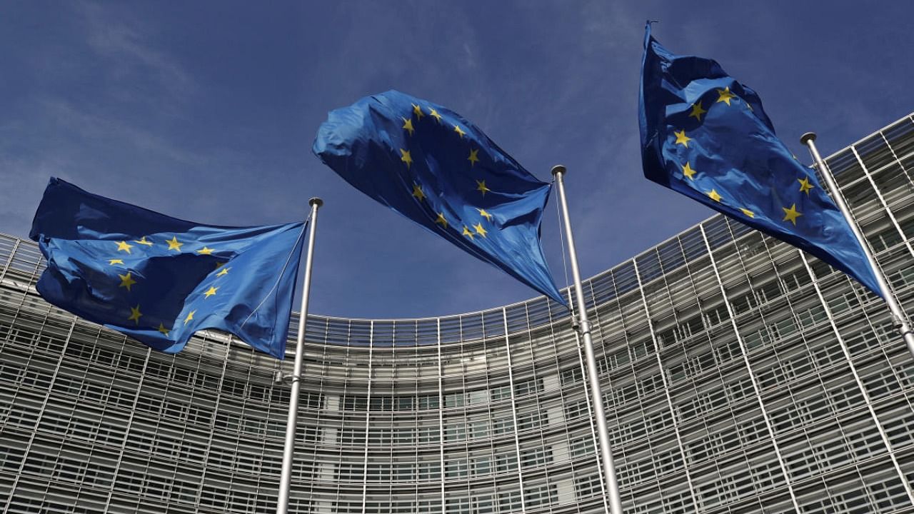 European Union flags. Credit: Reuters Photo