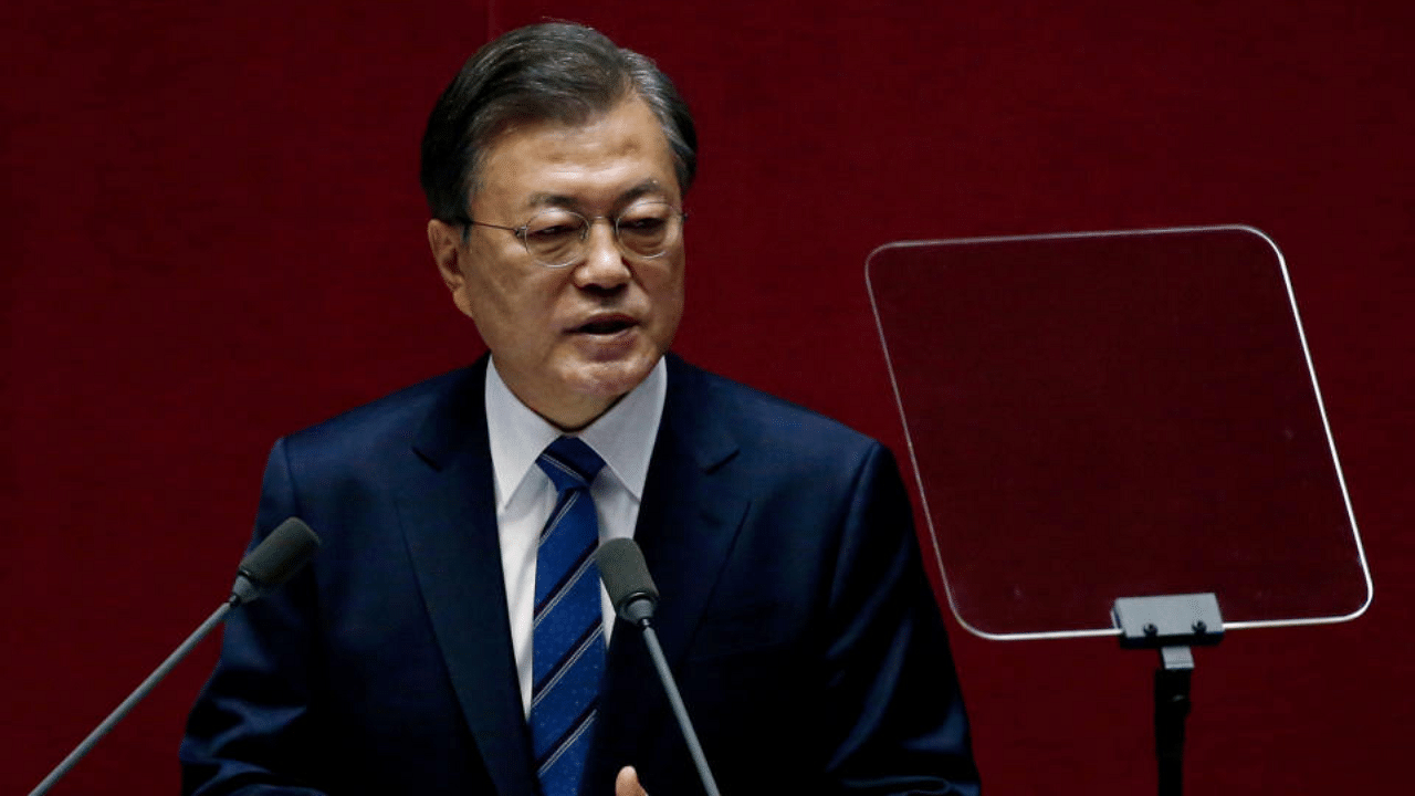 South Korean President Moon Jae-in. Credit: Reuters File Photo