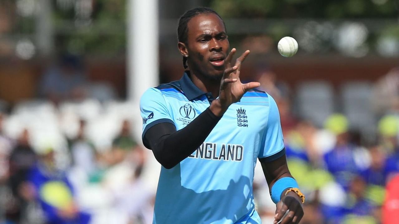 England pace bowler Jofra Archer. Credit: DH File Photo