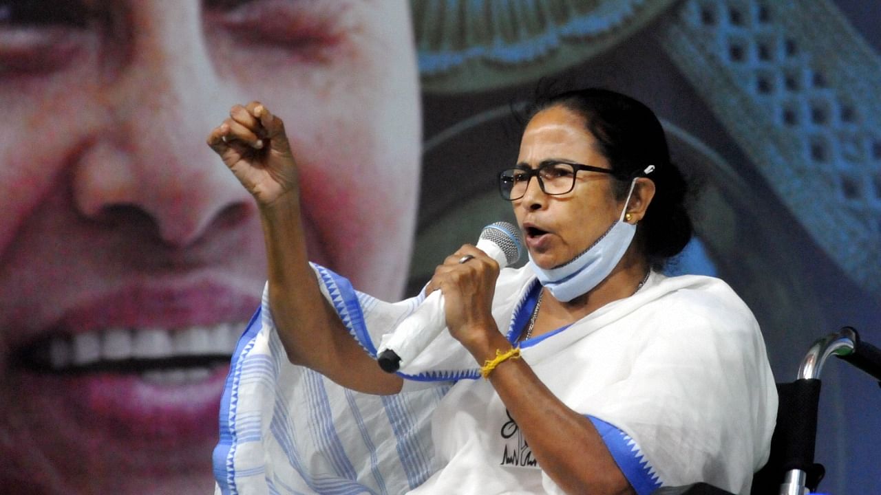 The Election Commission had barred Banerjee from campaigning for 24 hours from Monday 8 pm for her remarks against the central forces. Credit: PTI Photo