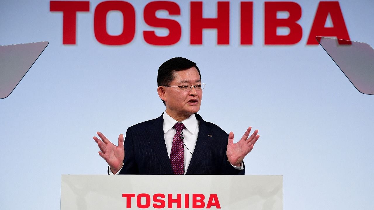 Toshiba CEO Nobuaki Kurumatani. Credit: AFP file photo