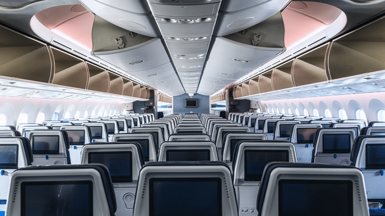 Based on laboratory modelling of exposure to SARS-CoV-2 on single-aisle and twin-aisle aircraft, exposures in scenarios in which the middle seat was vacant were reduced by 23 per cent to 57 per cent, compared with full aircraft occupancy, the researchers noted. Representative image: iStock Photo