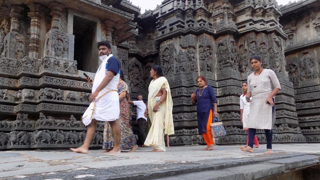 The Hoysaleshwara temple in Hassan district. Credit: DH Photo