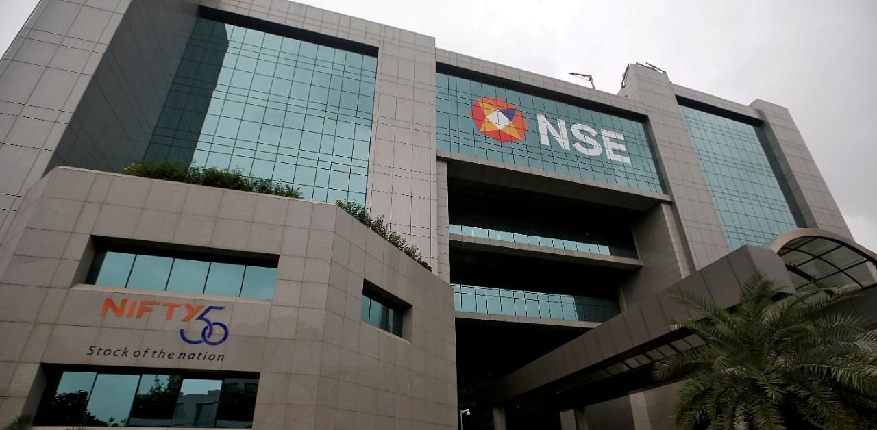 The broader NSE Nifty rose 36.40 points or 0.25 per cent to 14,617.85. Credit: Reuters Photo