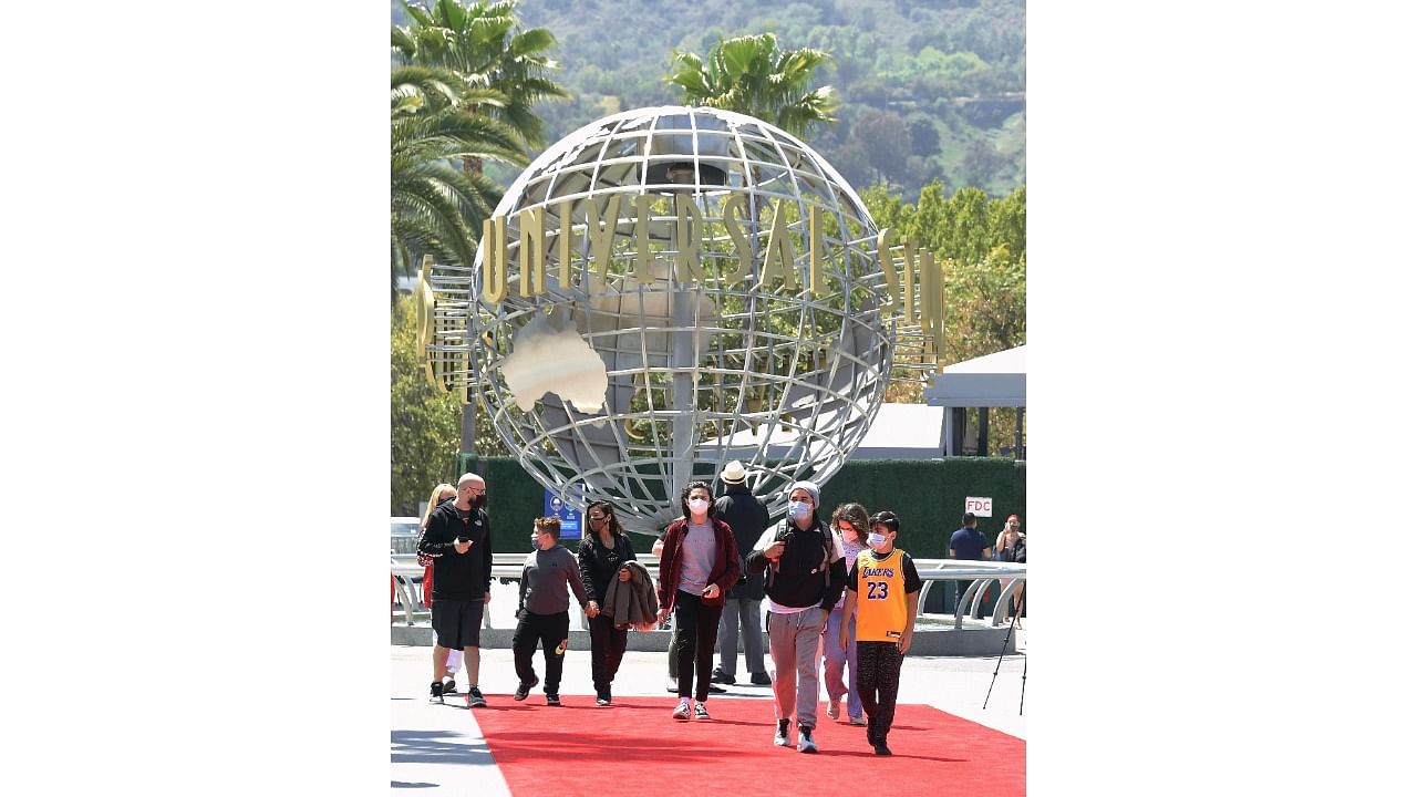 Universal Studios Hollywood finally re-opened to impatient theme park fans. Credit: AFP Photo