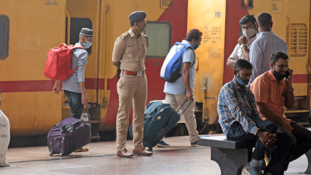 The South Western Railway's Bengaluru division cited the surge in Covid-19 cases in second wave amid the starting of train services in a phased manner for the increase in the ticket rates. Credit: DH File Photo
