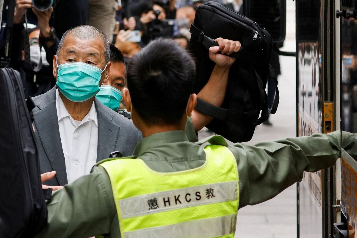 Media mogul Jimmy Lai. Credit: Reuters photo. 