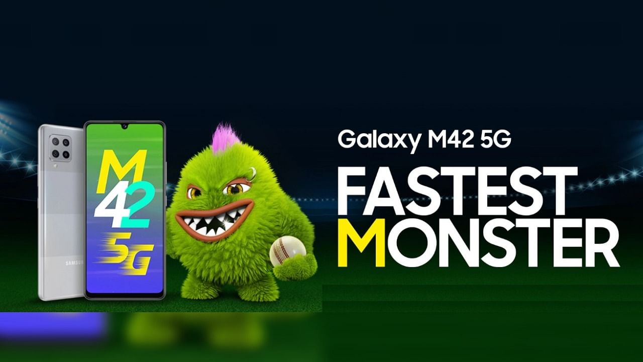 The new Galaxy M42 5G phone is slated to launch on April 28. Credit: Samsung