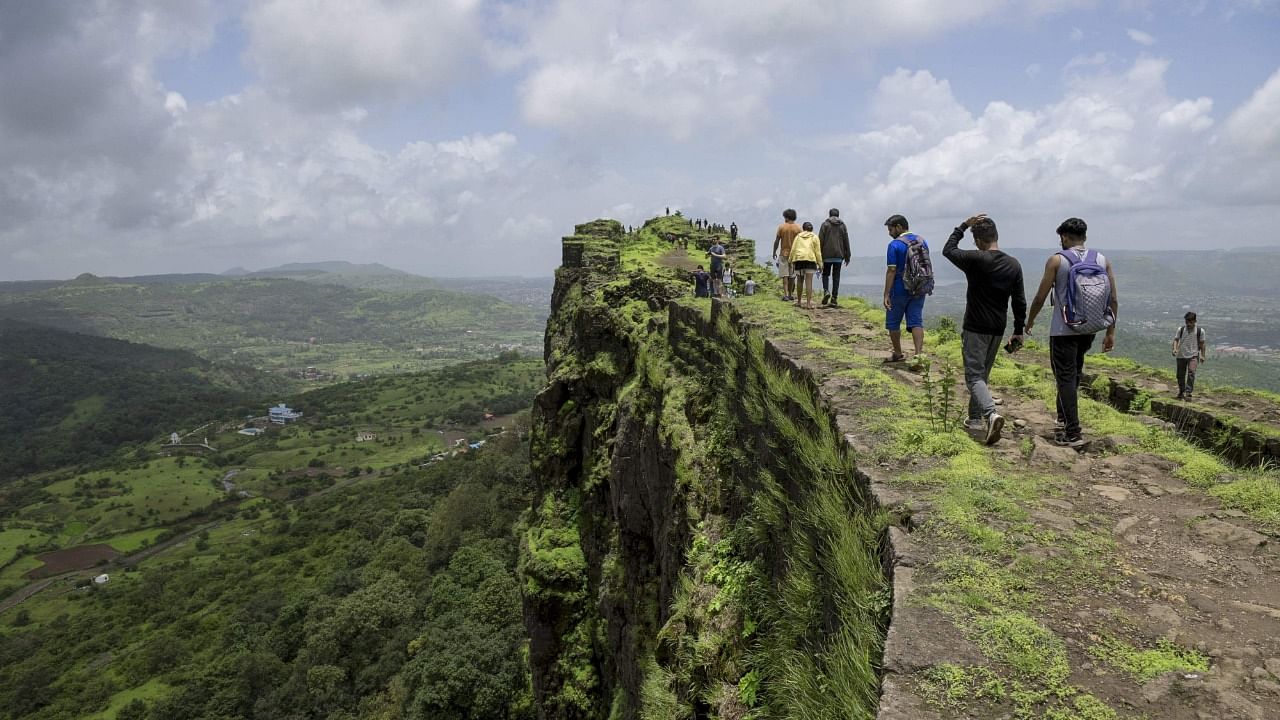 Lohagad hill fort, near Lonavla, Maharashtra. Credit: AFP File Photo