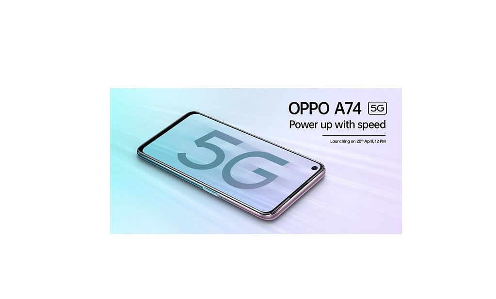 Oppo's new A74 5G set for launch on April 20.