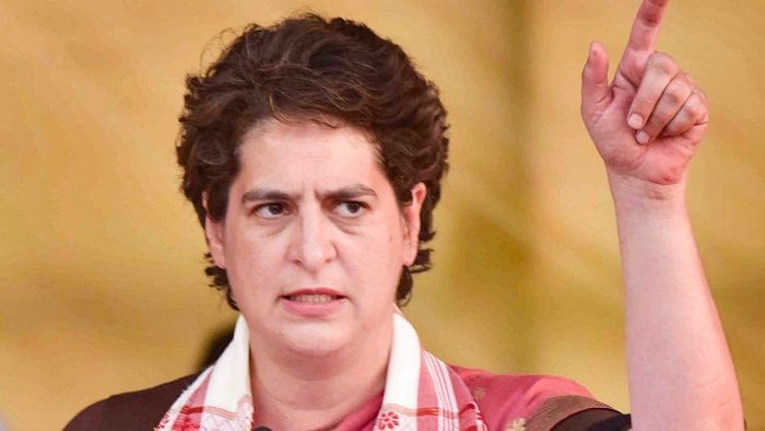Congress, in a political resolution adopted at its Plenary Session in 2018, had said that there were apprehensions among political parties and the people over the misuse of EVMs to manipulate the outcome of an election contrary to the popular verdict. Image: Priyanka Gandhi, Credit: PTI File Photo