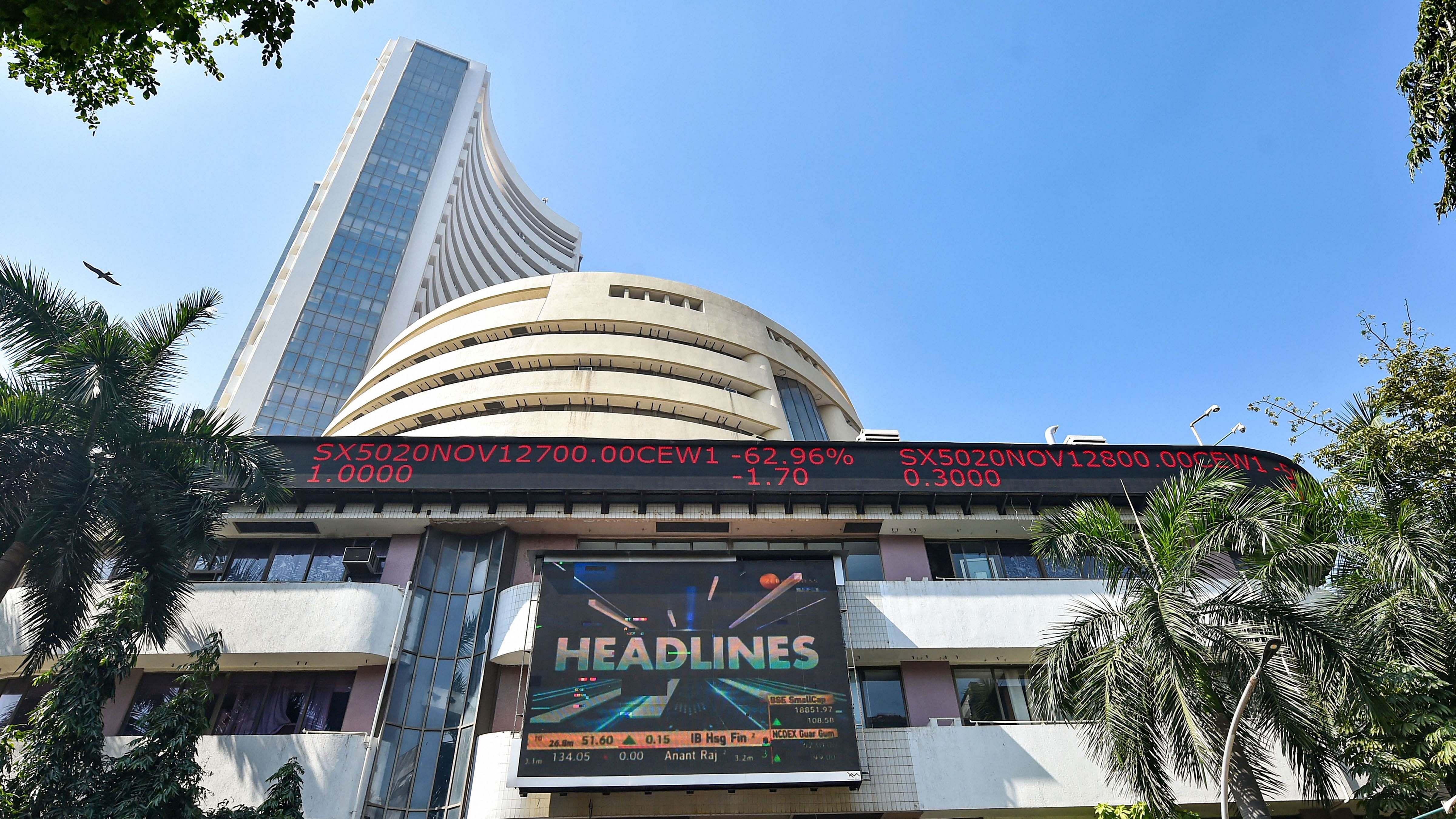 During the holiday-truncated last week, the 30-share BSE benchmark dipped 759.29 points or 1.53 per cent. Credit: PTI File Photo