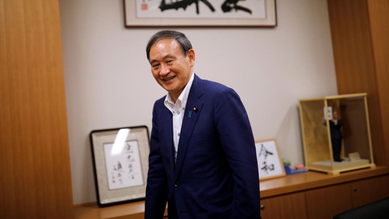 Japanese PM Yoshihide Suga. Credit: Reuters file photo