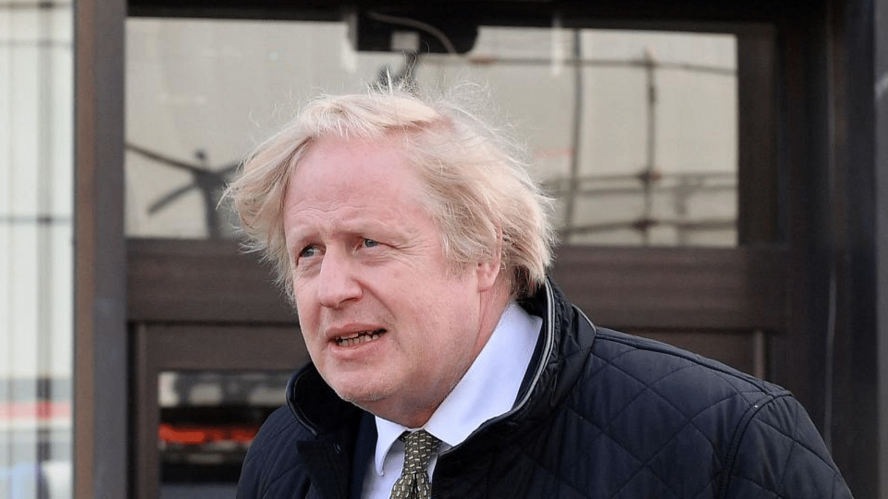 A lot is riding on the visit, previously postponed from a Republic Day tour in January, as the first major bilateral visit for Johnson outside Europe since the UK general election in December 2019 and the conclusion of the Brexit transition period at the end of December 2020.  Credit: AFP Photo