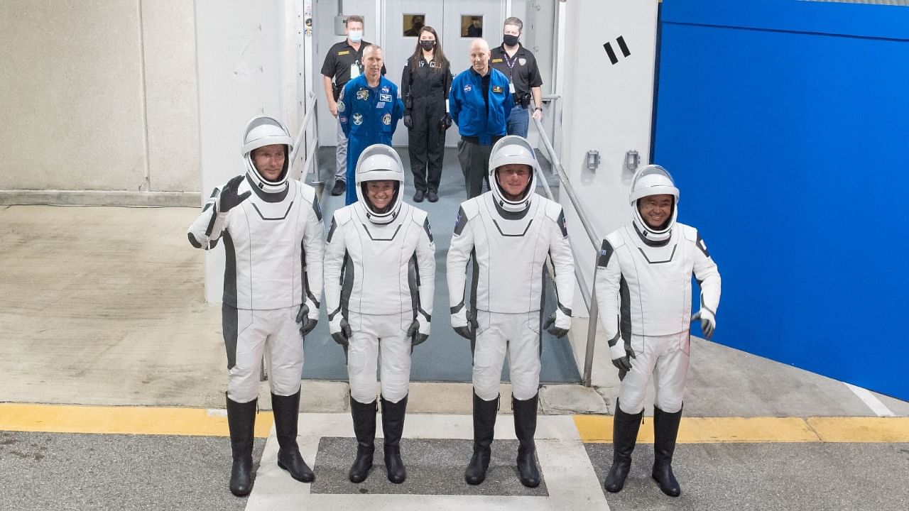 The mission, called Crew-2, involves US astronauts Shane Kimbrough and Megan McArthur, along with the Japan Aerospace Exploration Agency (JAXA)'s Akihiko Hoshide, and the European Space Agency (ESA)'s Thomas Pesquet. Credit: AFP Photo/NASA