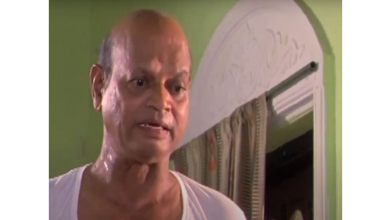 Veteran actor of Hindi and Marathi cinema, Kishore Nandlaskar. Credit: YouTube Screengrab