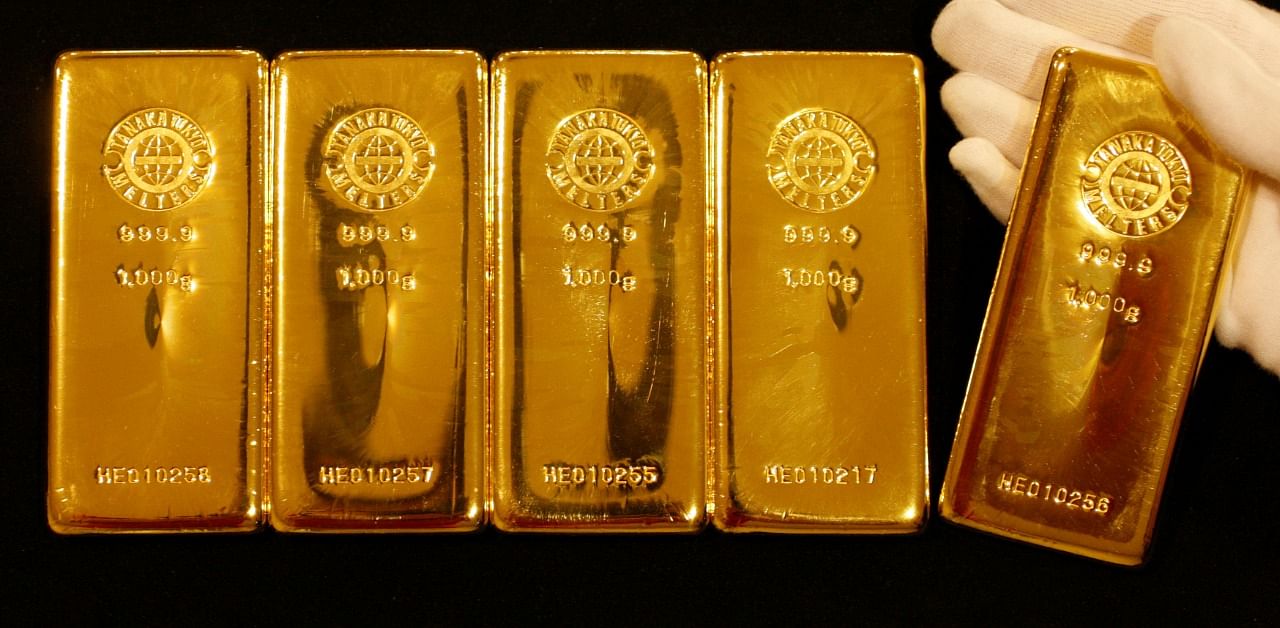 Spot gold was up 0.1% at $1,779.55 per ounce by 01:10 GMT. Credit: Reuters Photo