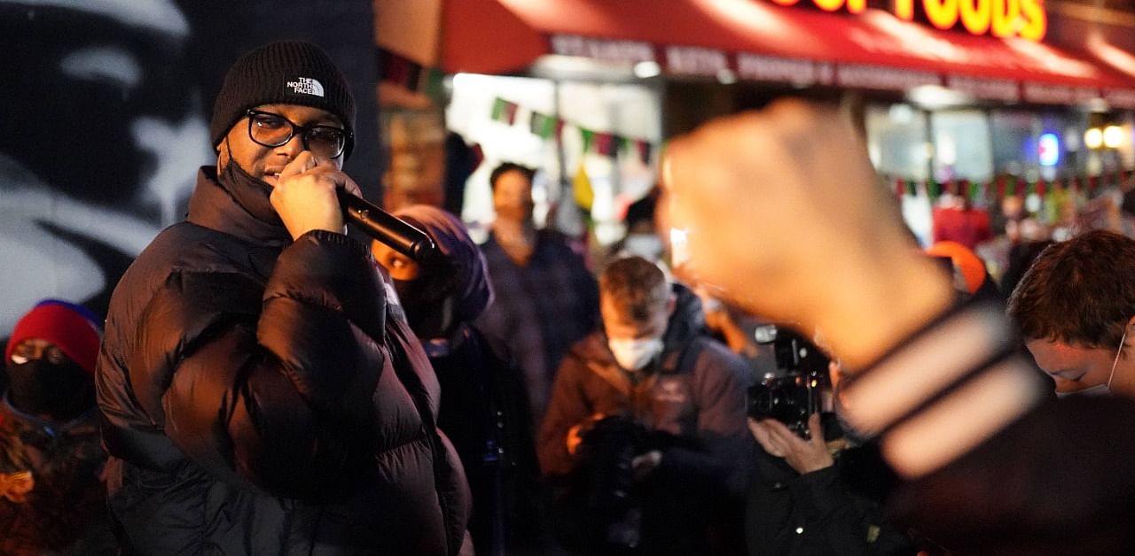 Terrence Floyd, brother of George Floyd, speaks following the verdict. Credit: AFP Photo