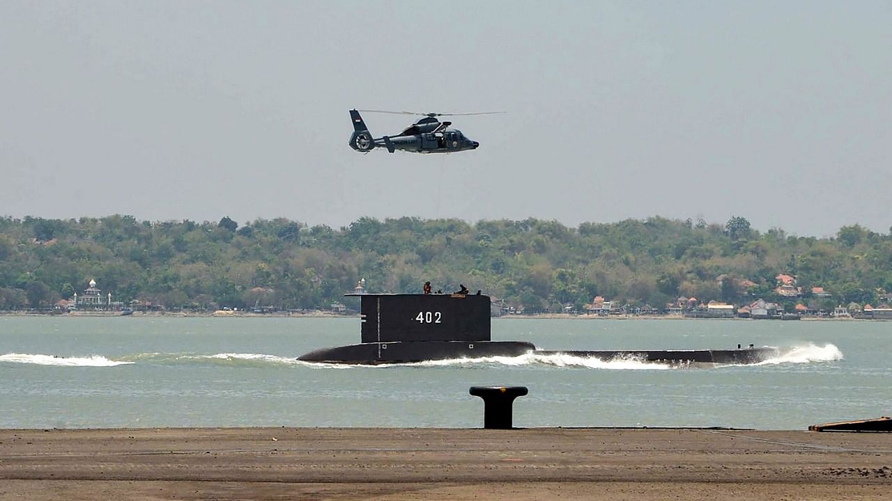 Indonesia's military said it was searching for the submarine with 53 crew aboard after losing contact. Credit: AFP Photo