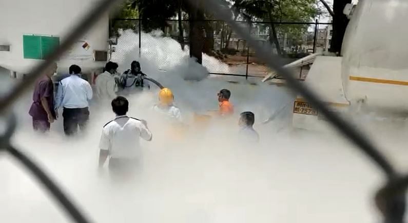 22 patients died following drop in pressure after a leak in the oxygen tank at a civic hospital in Nashik. Credit: Special Arrangement