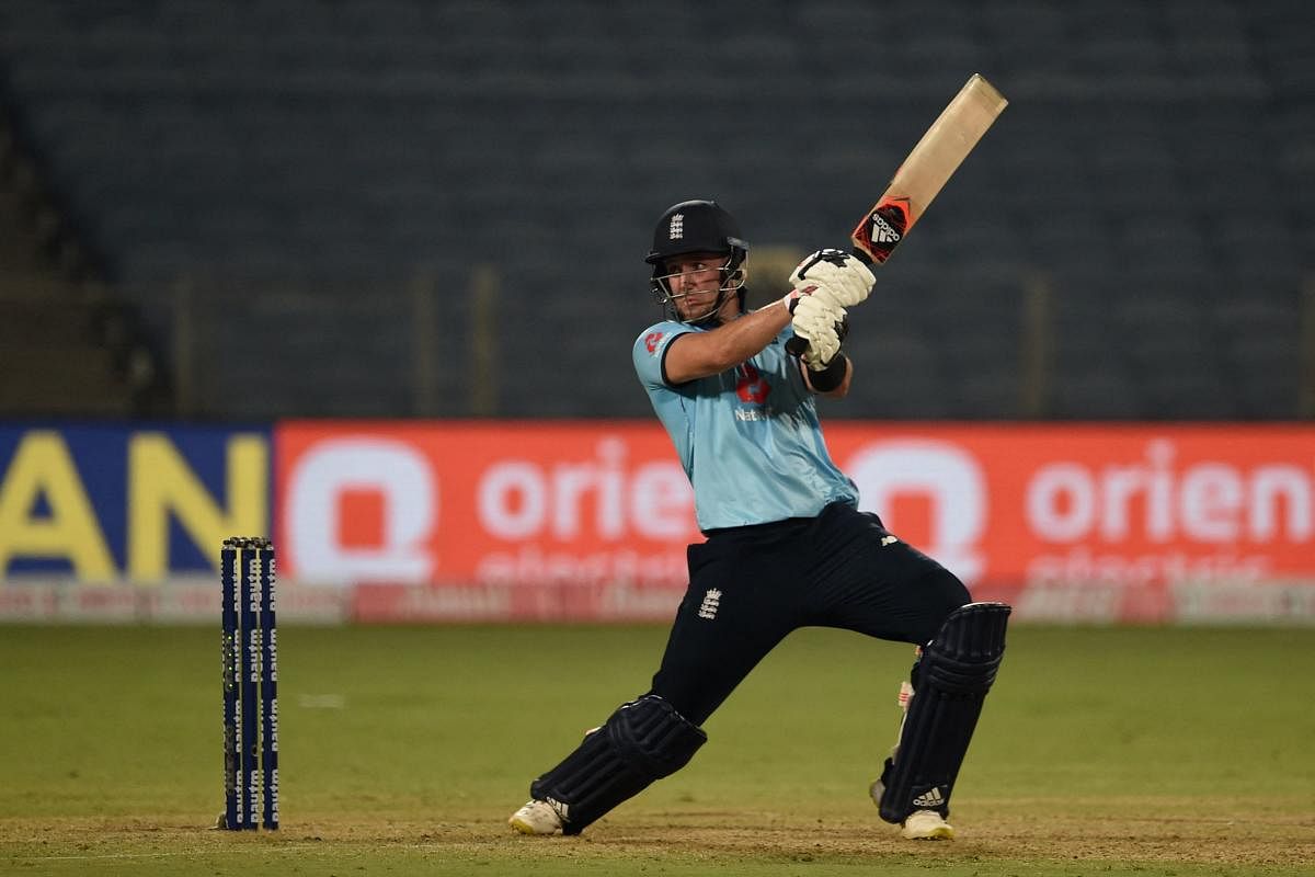 England's Liam Livingstone. Credit: AFP Photo. 