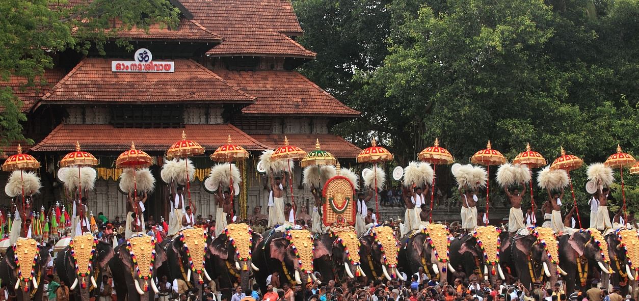 Kerala's famous Thrissur Pooram. File Photo Credit: iStock Photo