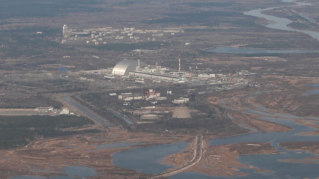 A view shows the Chernobyl Nuclear Power Plant during a tour to the Chernobyl zone. Credit: Reuters Photo