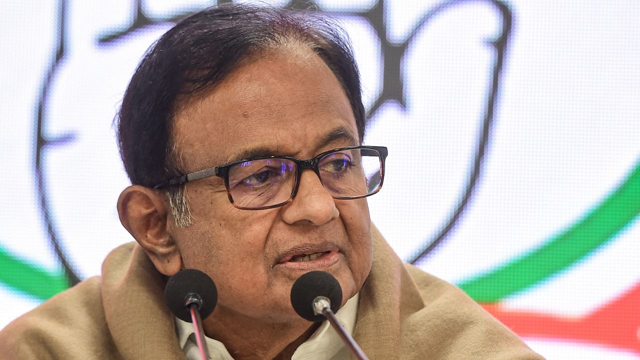  Congress leader P Chidambaram. Credit: PTI File Photo 