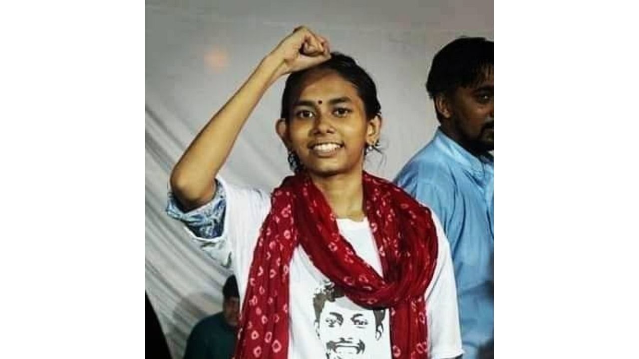 JNUSU president Aishie Ghosh. Credit: Facebook/@iamwithaisheghosh