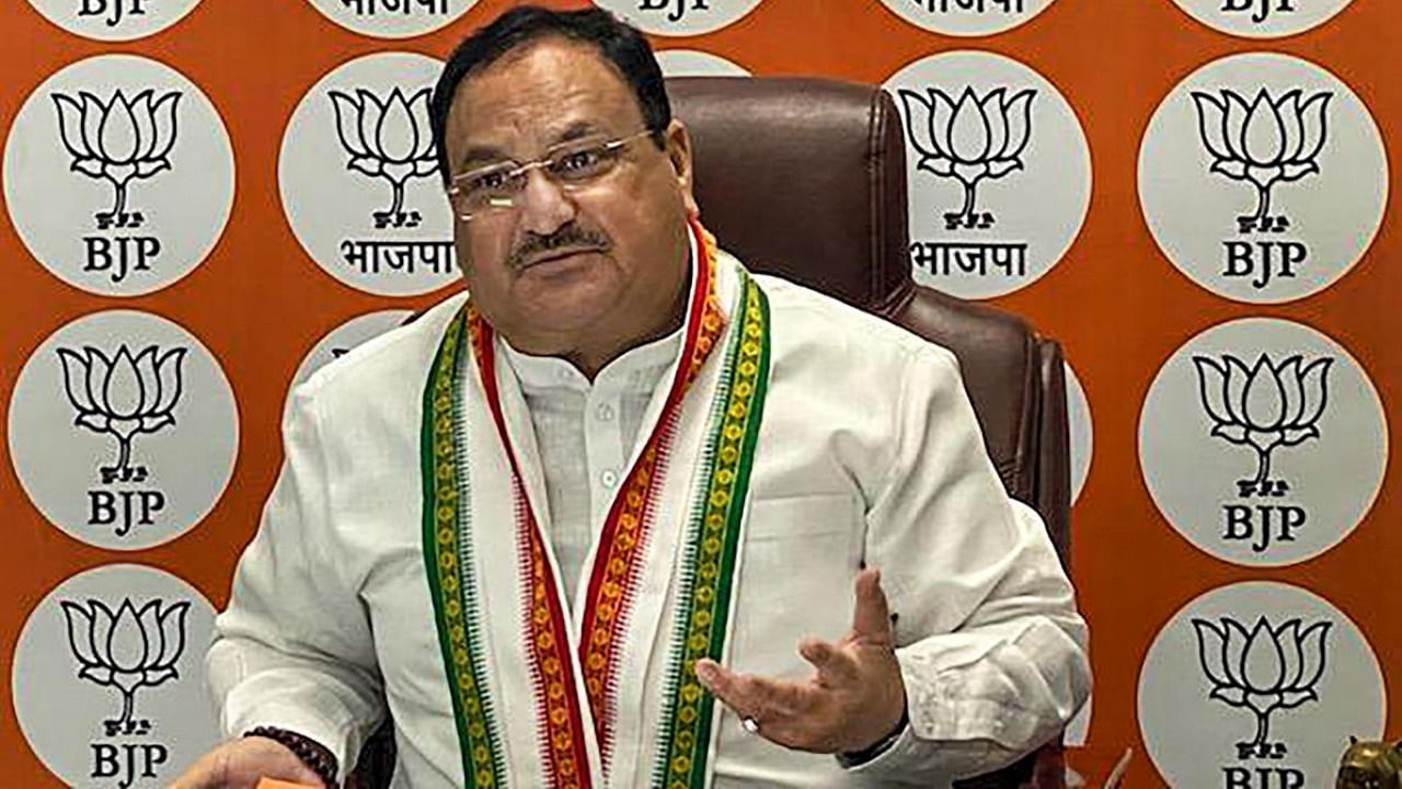 BJP President J P Nadda. Credit: PTI Photo