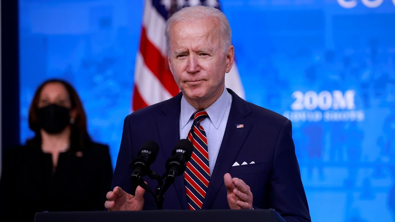 US President Joe Biden and Vice President Kamala Harris. Credit: Reuters File Photo