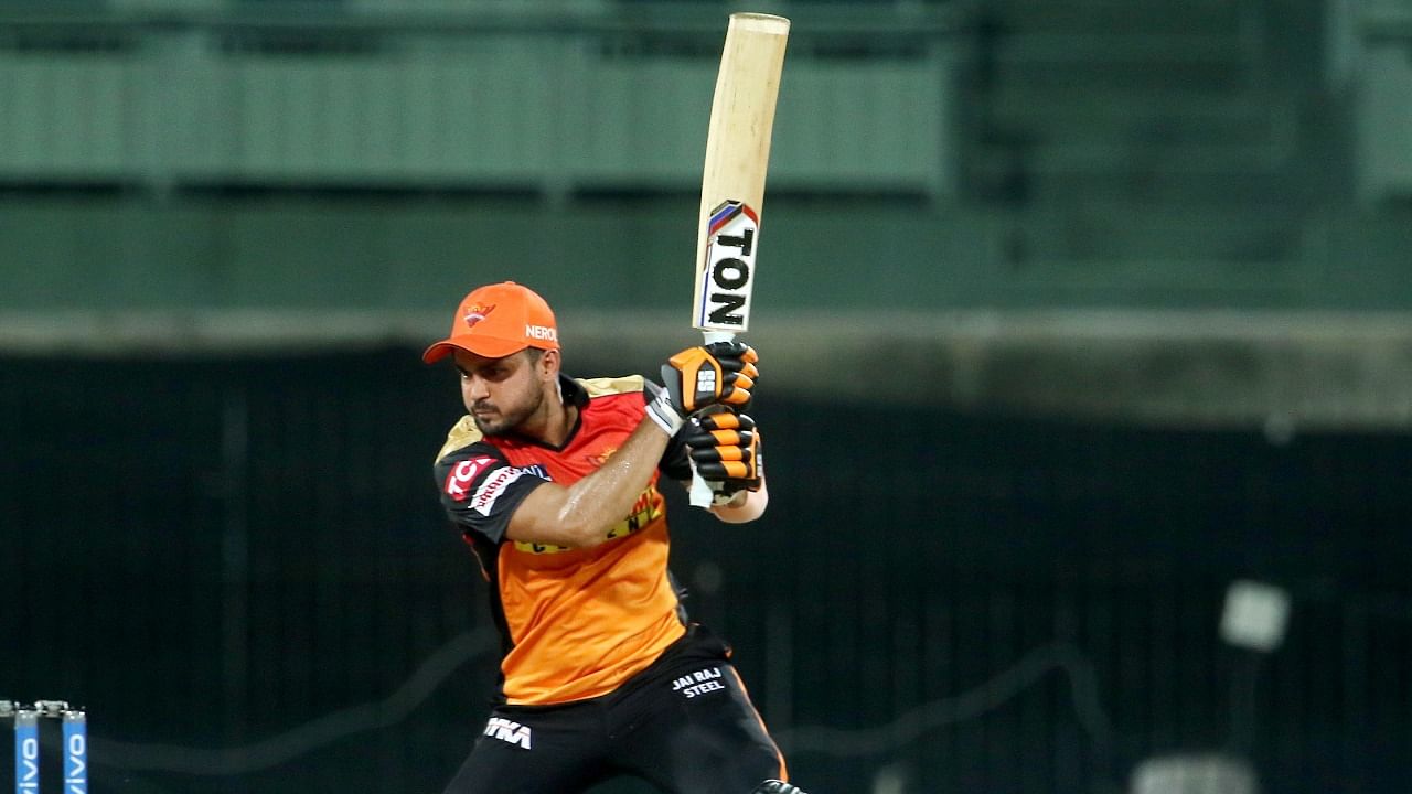 Manish Pandey of Sunrisers Hyderabad. Credit: PTI File Photo