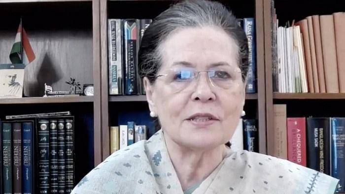 Congress leader Sonia Gandhi. Credit: PTI photo.