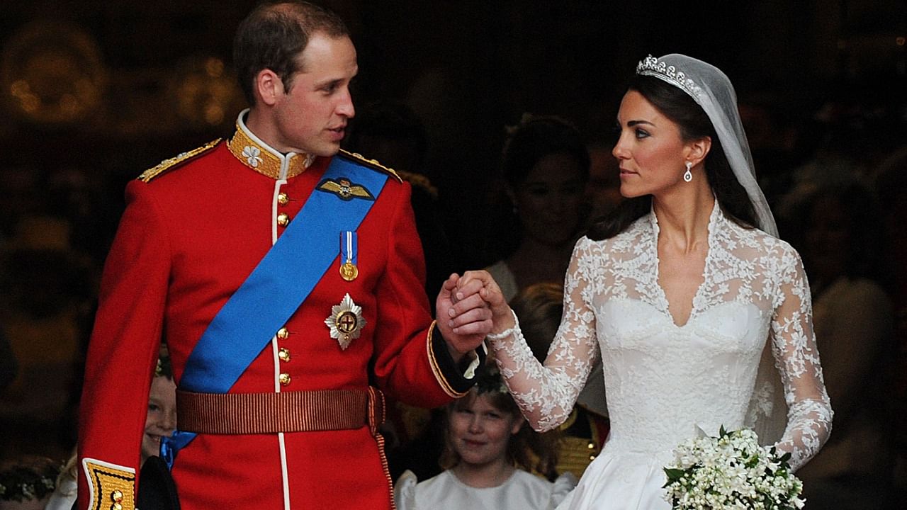 Second-in-line to the throne William, 38, and Kate, 39, married at Westminster Abbey on April 29, 2011. Credit: AFP File Photo