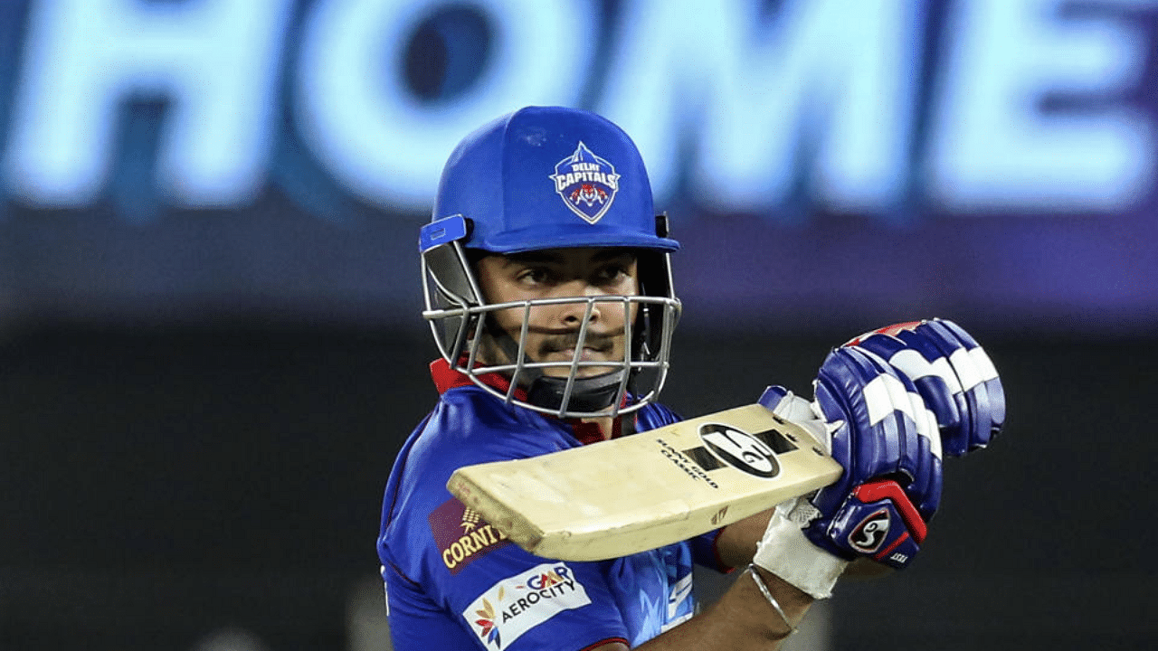 Prithvi Shaw of Delhi Capitals walk back during match 25 of the Indian Premier League 2021 between the Delhi Capitals and the Kolkata Knight Riders, held at the Narendra Modi Stadium in Ahmedabad, Thursday, April 29, 2021. Credit: PTI Photo
