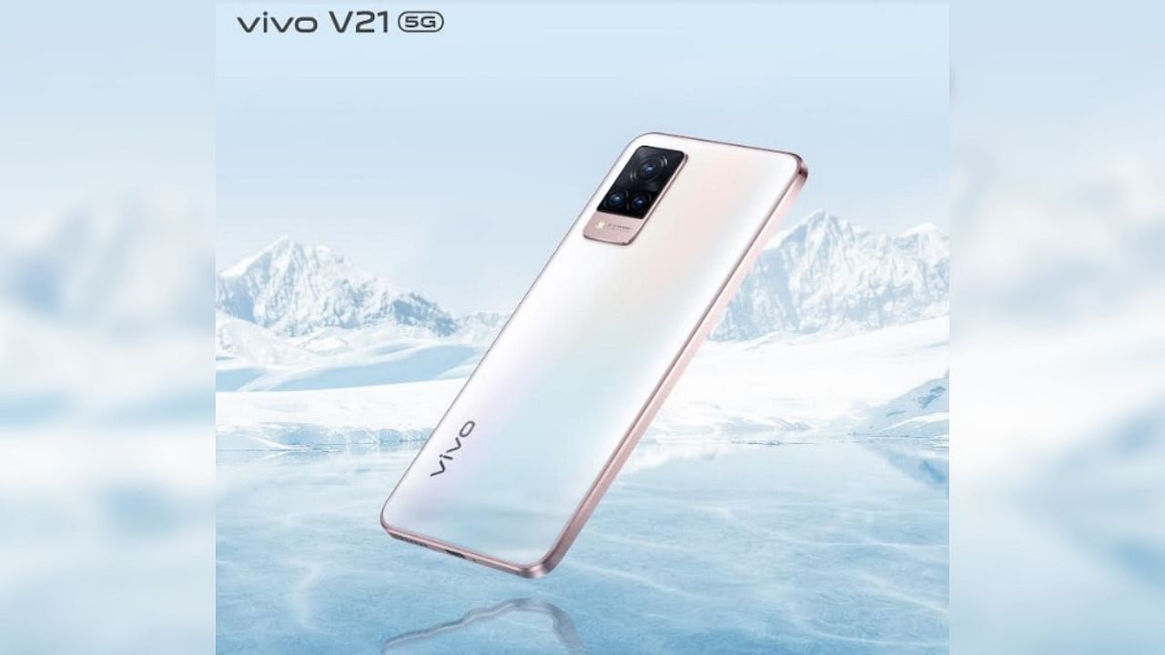The new V21 5G launched in India. Credit: Vivo